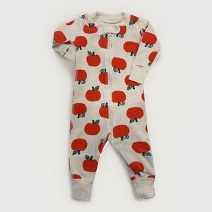 Hanna Andersson One Piece Baby Size 3-6 Months Pumpkin Fall Sleeper Pajamas